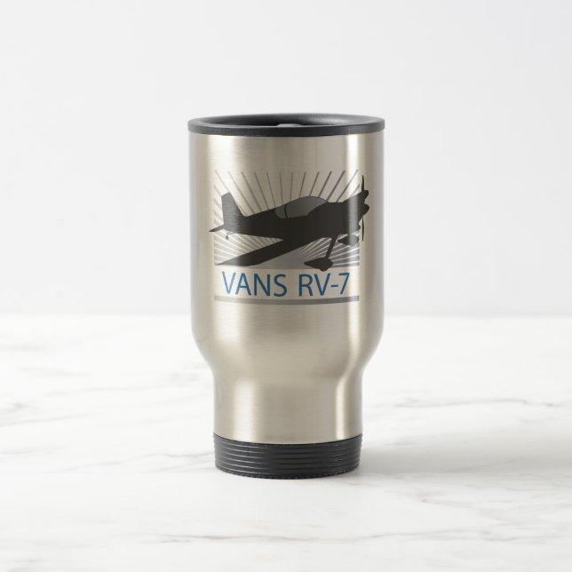 Vans RV-7 Airplane Travel Mug (Center)