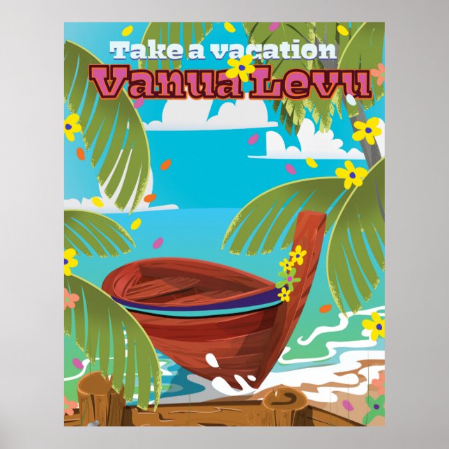 Vanua Levu vacation travel poster. Poster (Front)