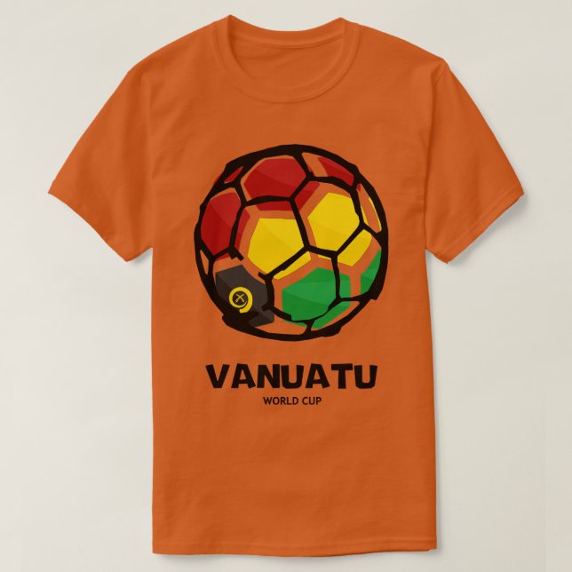 Vanuatu  Country Flag T-Shirt (Design Front)
