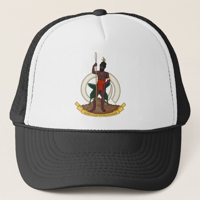 vanuatu emblem trucker hat (Front)
