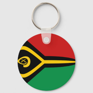 Vanuatu Fisheye Flag Keychain