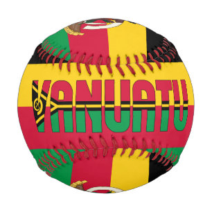 Vanuatu Flag and Coat of Arms Patriotic Baseball