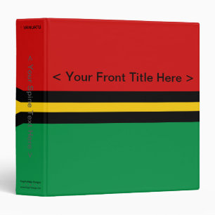 Vanuatu Flag Binder