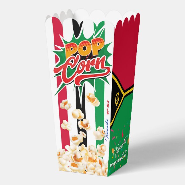 Vanuatu flag favor boxes (Back)