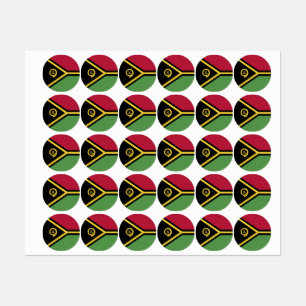 Vanuatu flag labels