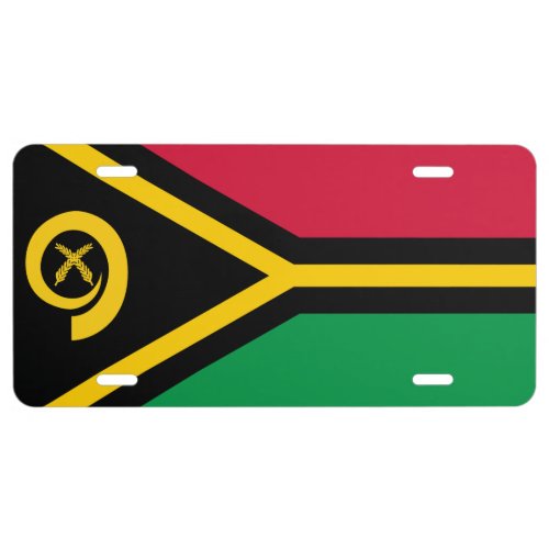 Vanuatu Flag License Plate