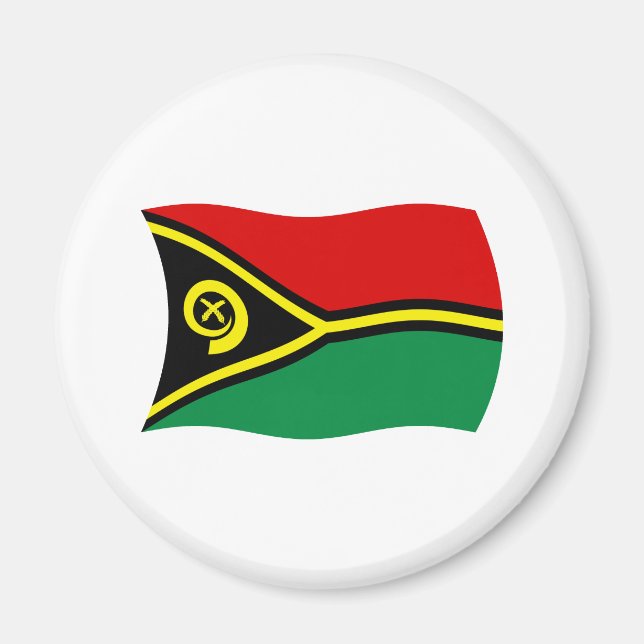 Vanuatu Flag Magnet (Front)