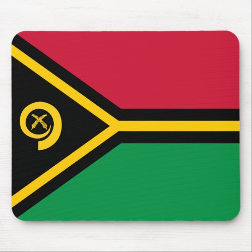 Vanuatu Flag Mousepad