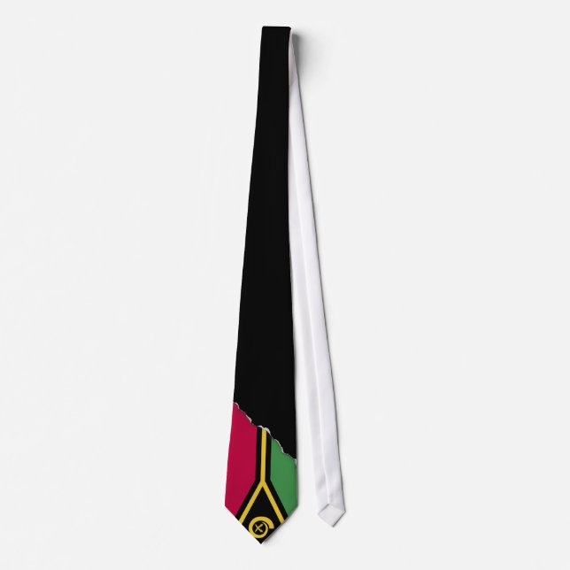 Vanuatu Flag Neck Tie (Front)