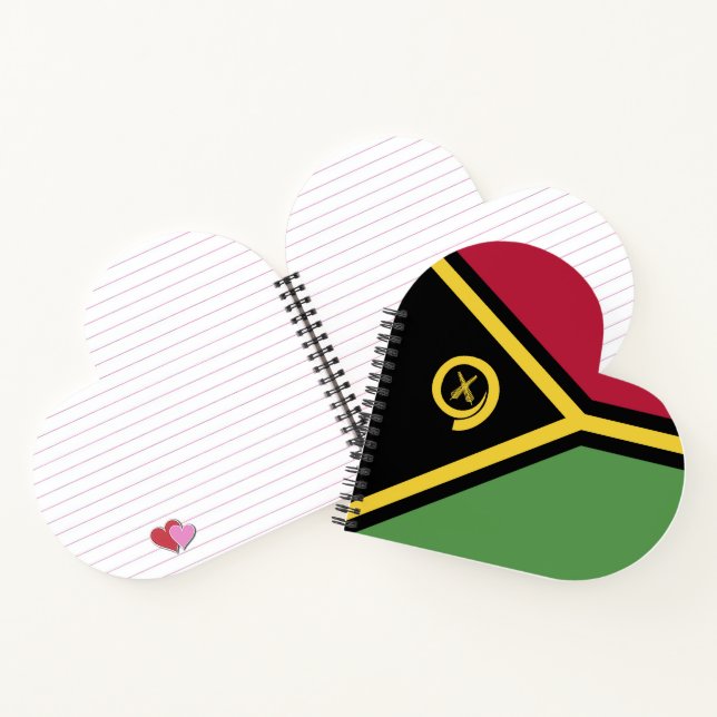 Vanuatu flag notebook (Inside)