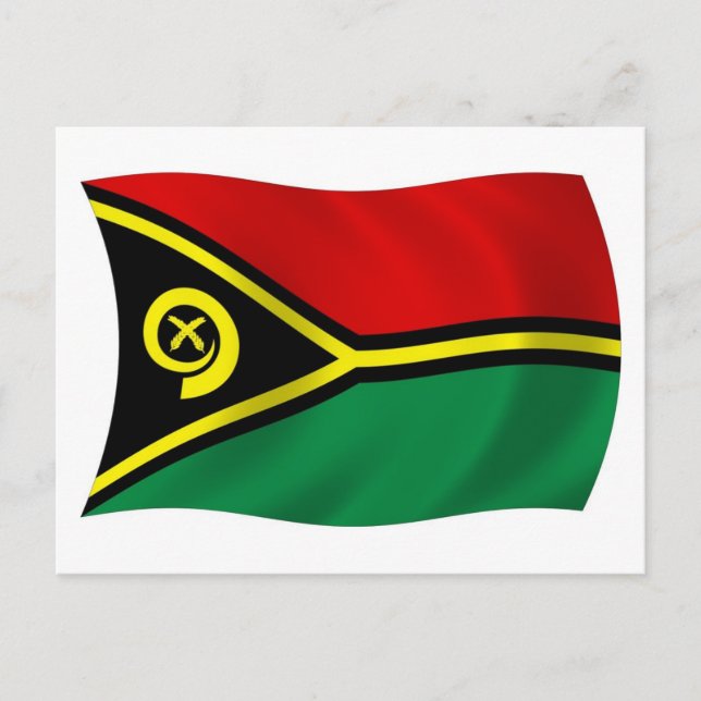 Vanuatu Flag Postcard (Front)