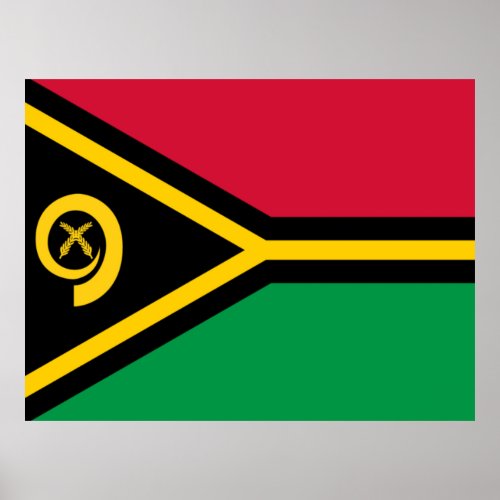 Vanuatu Flag Poster