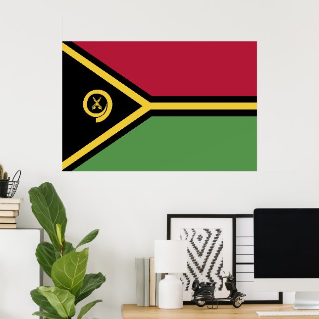 Vanuatu flag poster (Home Office)