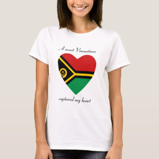 Vanuatu Flag Sweetheart T-Shirt