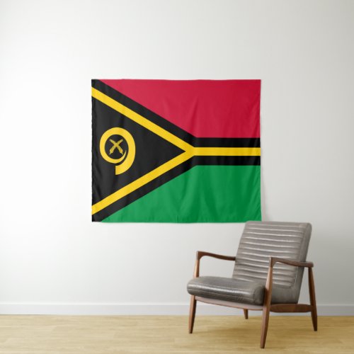 Vanuatu Flag Tapestry