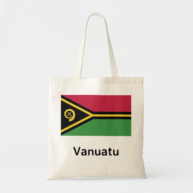 Vanuatu Flag Tote Bag (Front)