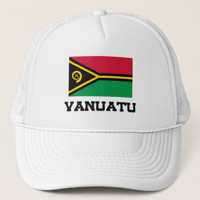 Vanuatu Flag Trucker Hat (Front)