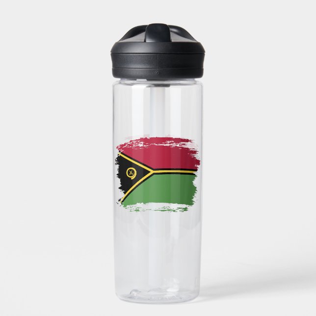 Vanuatu flag water bottle (Front)