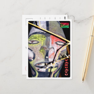 Vanuatu - Mask - Postcard