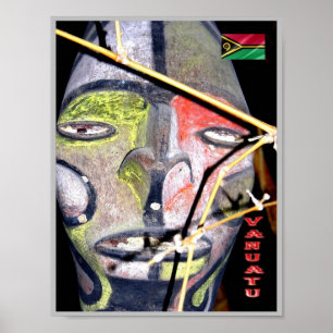 Vanuatu - Mask - Poster