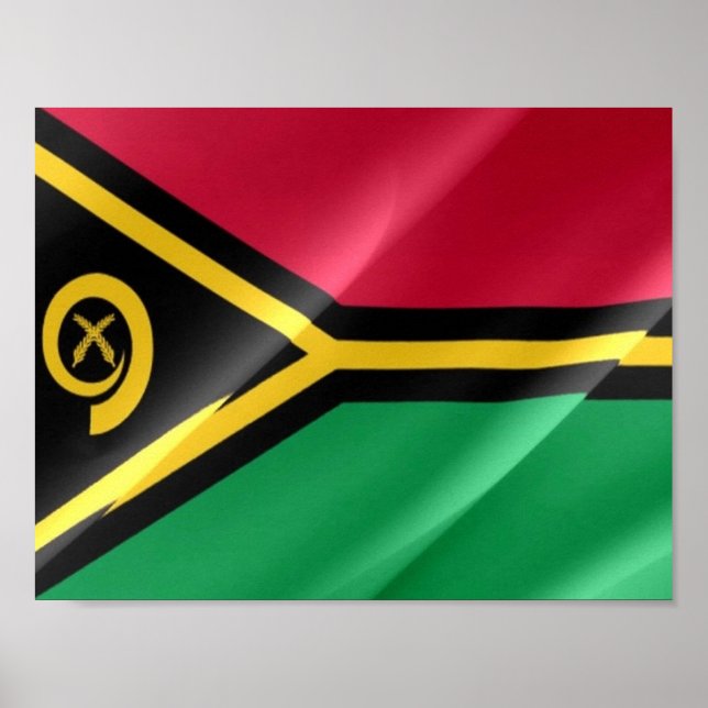 Vanuatu - Waving Flag - Poster (Front)