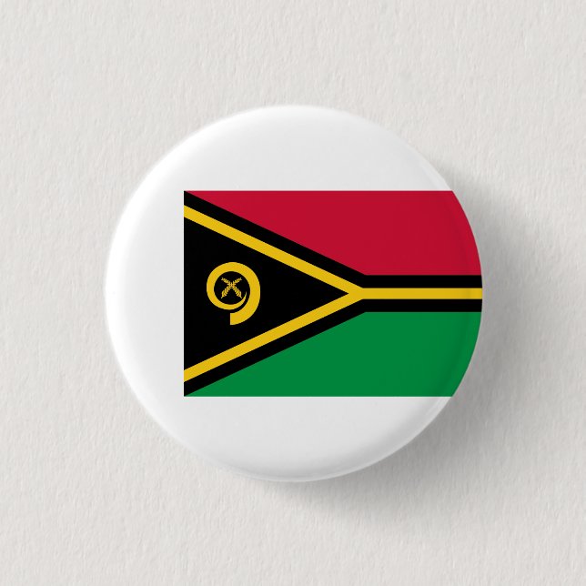 Vanuatuan Flag, Flag of Vanuatu Button (Front)