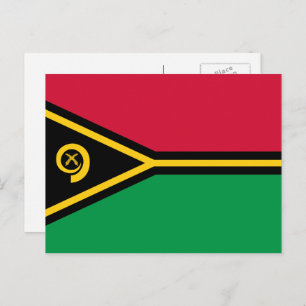 Vanuatuan Flag, Flag of Vanuatu Postcard