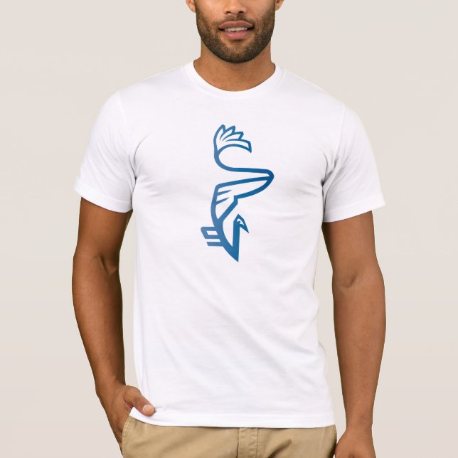 Vanwizle Blue Berd T-Shirt (Front)
