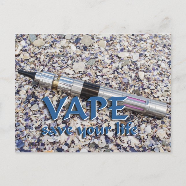 Vape and save your life postcard (Front)