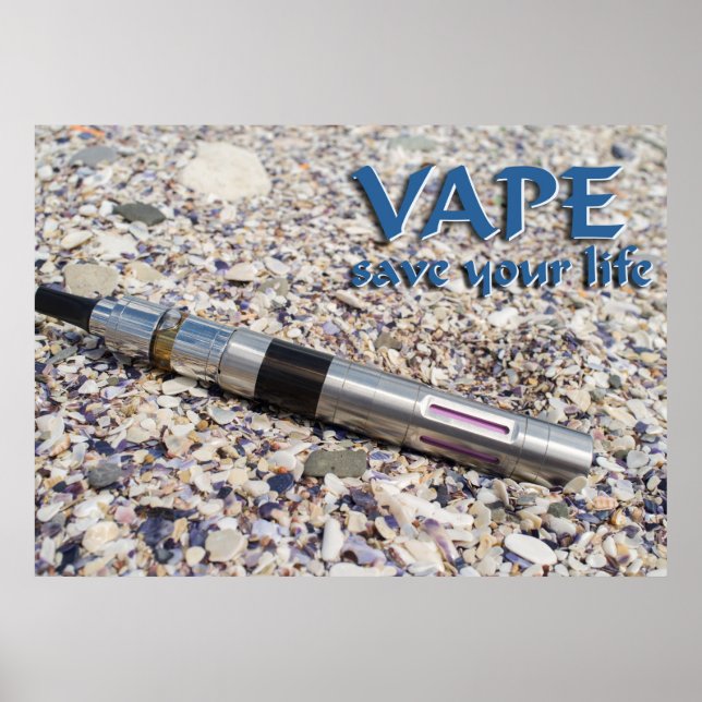 Vape and save your life poster (Front)