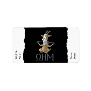 Vape DIY E-Juice Label Ohm Goat by VapeGoat