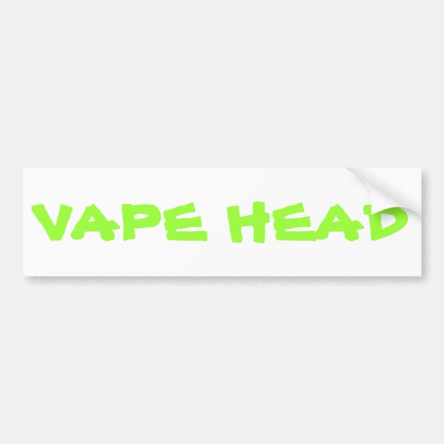 VAPE HEAD BUMPER STICKER (Front)