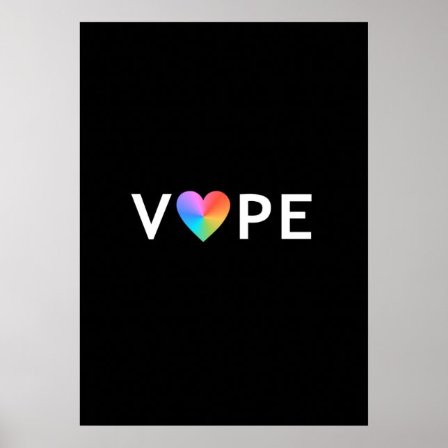 Vape Heart Retro Premium Posters (Front)