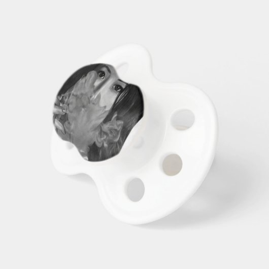 Vape Lady Smoking Hot Design Pacifier (Front Right)