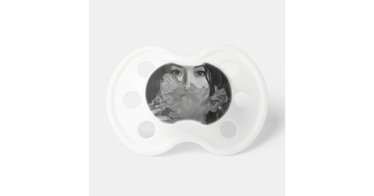 Vape Lady Smoking Hot Design Pacifier Zazzle