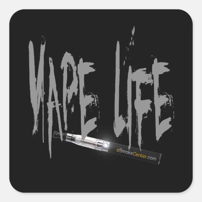 Vape Life! Square Sticker (Front)