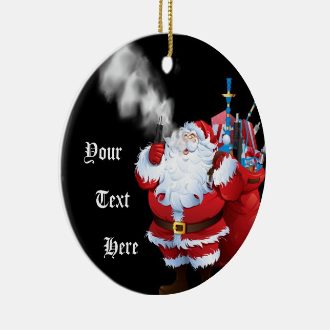 weihnachts vape VAPE | Merry Vaping Christmas Santa Claus Vaping Ceramic Ornament