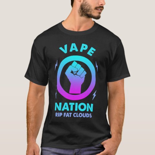 Vape Nation Rise Retro Distressed Vaping Men Women T_Shirt