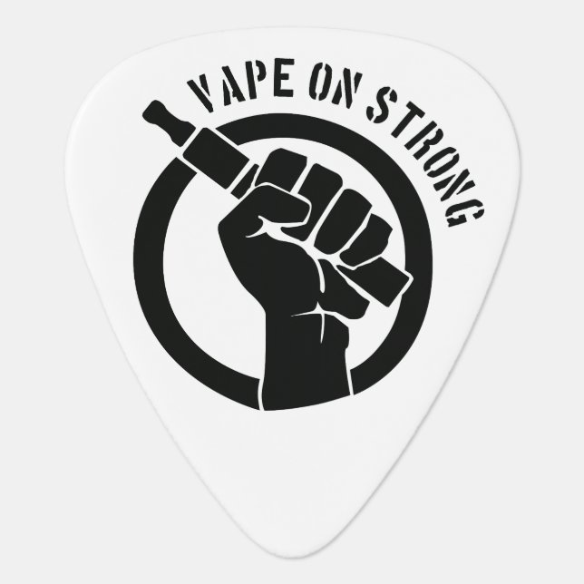 Vape On Strong Guitar Pick (Front)