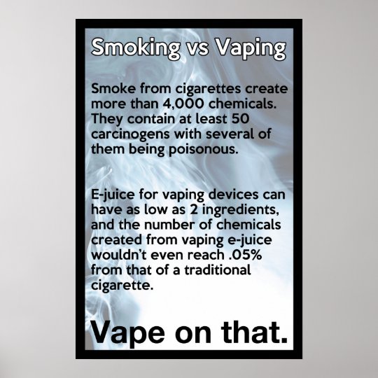 Vape on That Informational Poster | Zazzle.com