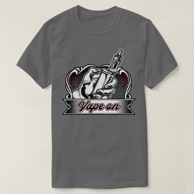 Vape On Vaper Vintage Vaping T-Shirt (Design Front)