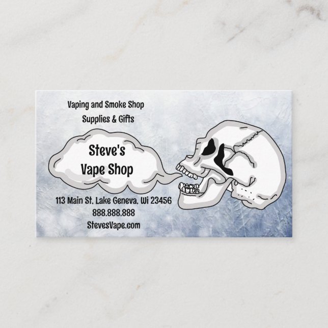 Vape Shop    Business Card (Front)