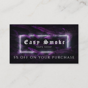 Vape Shop Business Discount Card