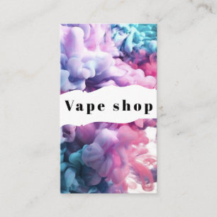 Vape Shop Smoke Cigarette Business Card