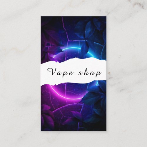Vape Shop Smoke Cigarette Business Card