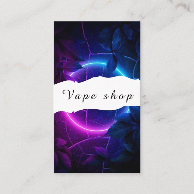 Vape Shop Smoke Cigarette Business Card (Front)
