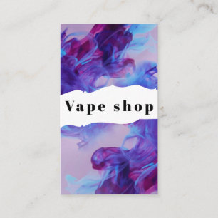Vape Shop Smoke Cigarette Business Card