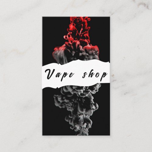 Vape Shop Smoke Cigarette Business Card