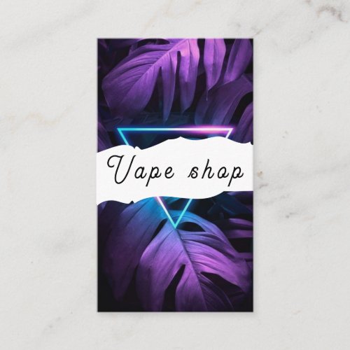 Vape Shop Smoke Cigarette Business Card