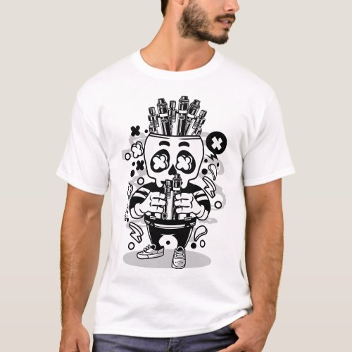 Vape skull T_Shirt